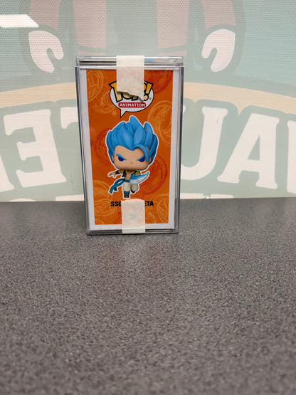 SSGSS Gogeta Funko Pop! #1866 – Glow Chase – Funko Exclusive – illustrated side of box