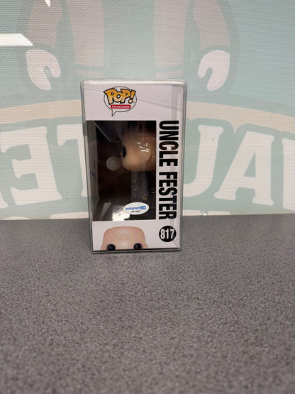 Uncle Fester Funko Pop! #817 – window side of box with ACOA sticker