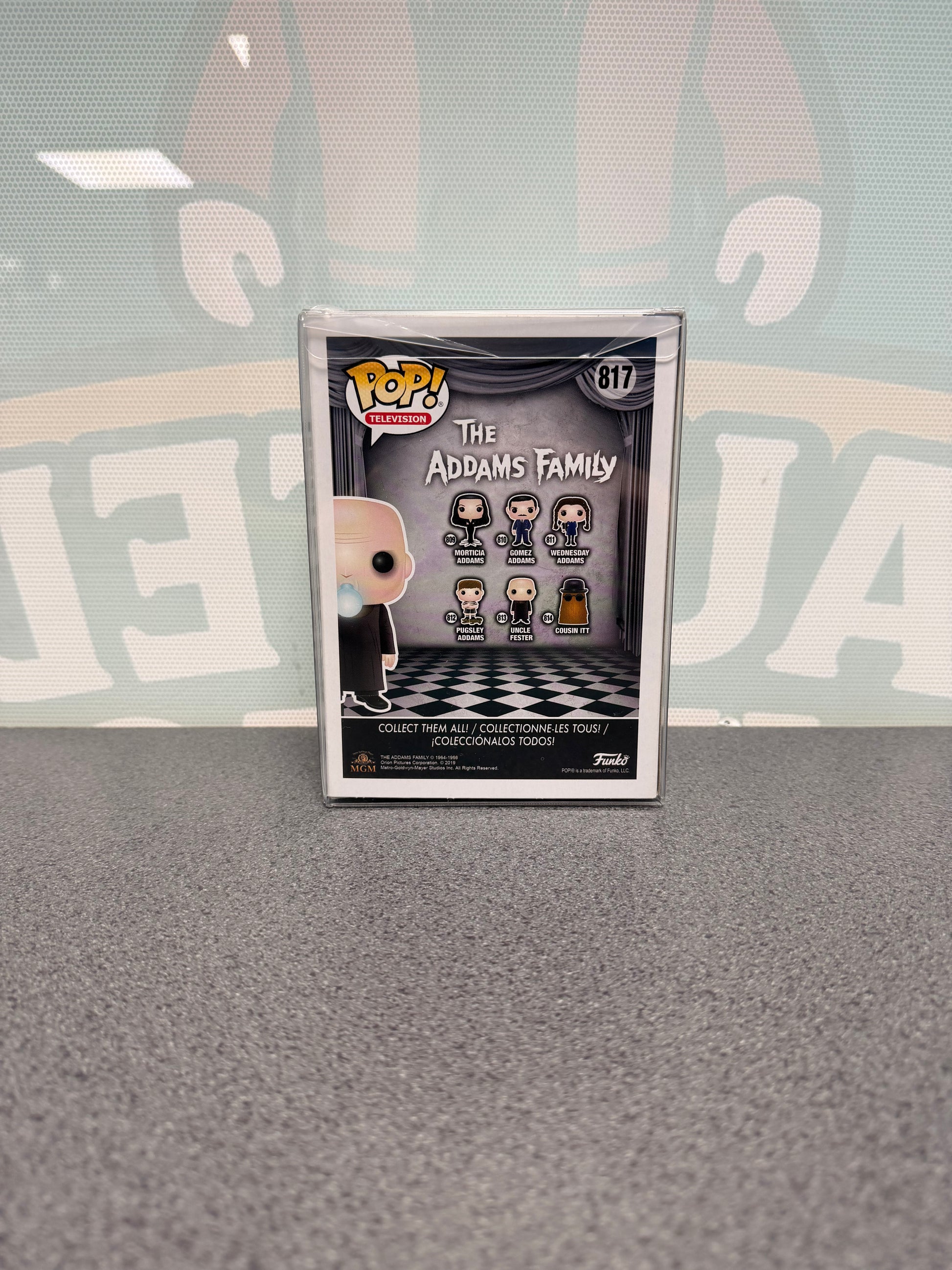 Uncle Fester Funko Pop! #817 – back of box