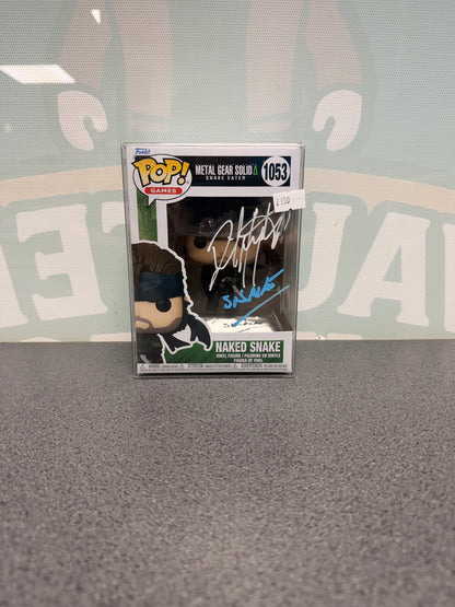 Naked Snake Funko Pop! #1053 – front of box with autograph