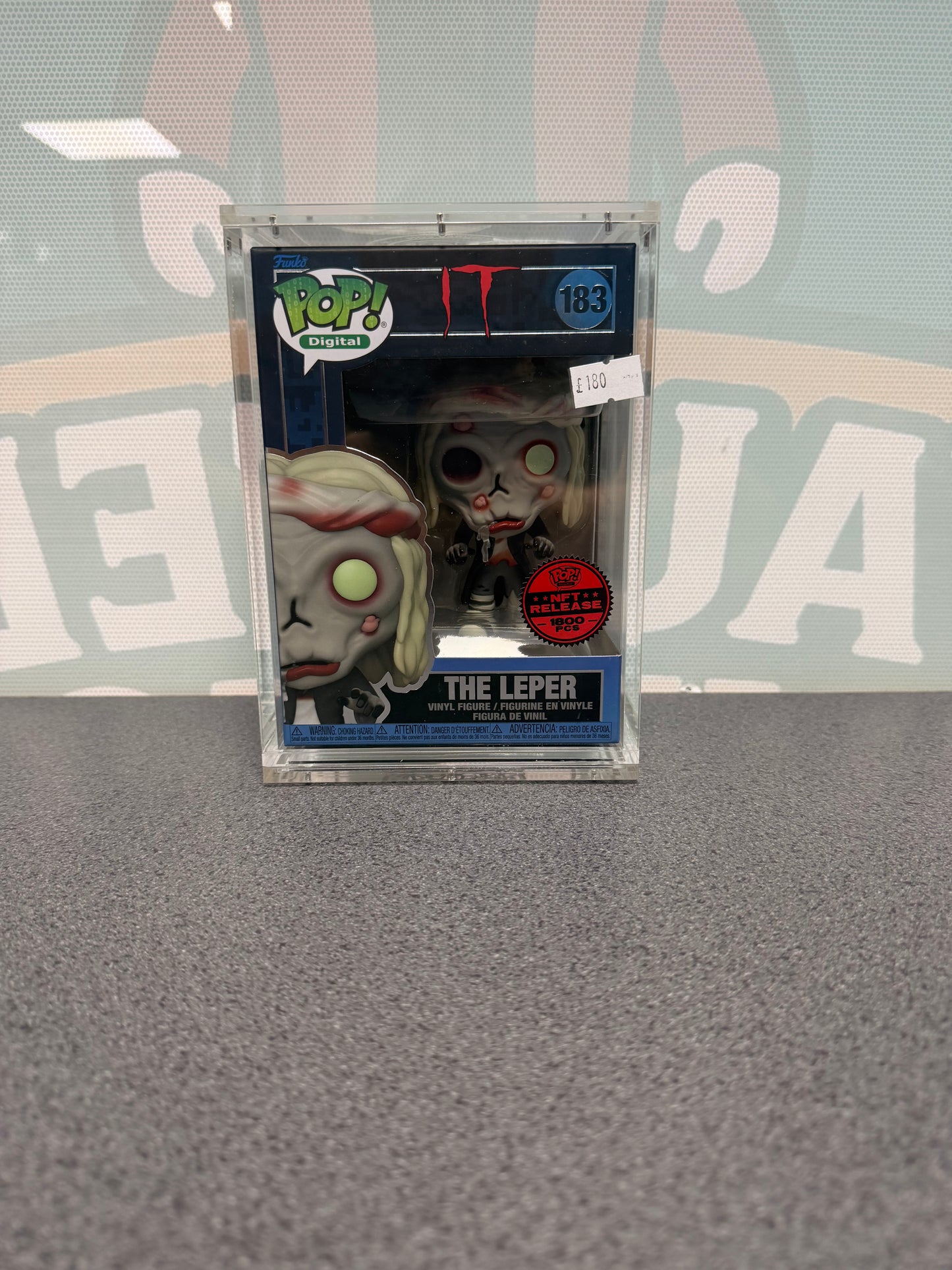 The Leper Funko Pop! Digital #183 – front of box with NFT Release sticker
