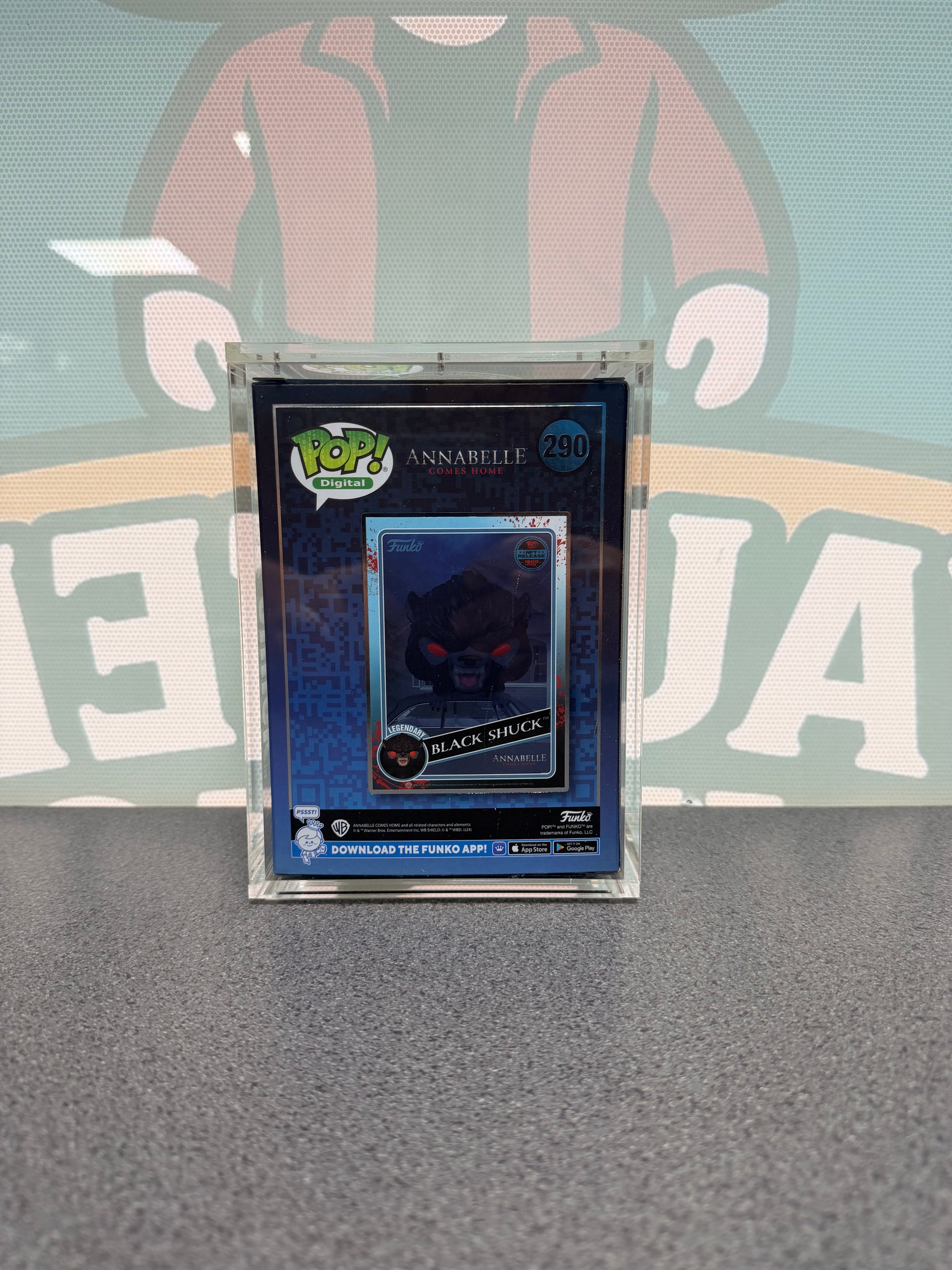 Black Shuck Funko Pop! Digital #290 – back of box