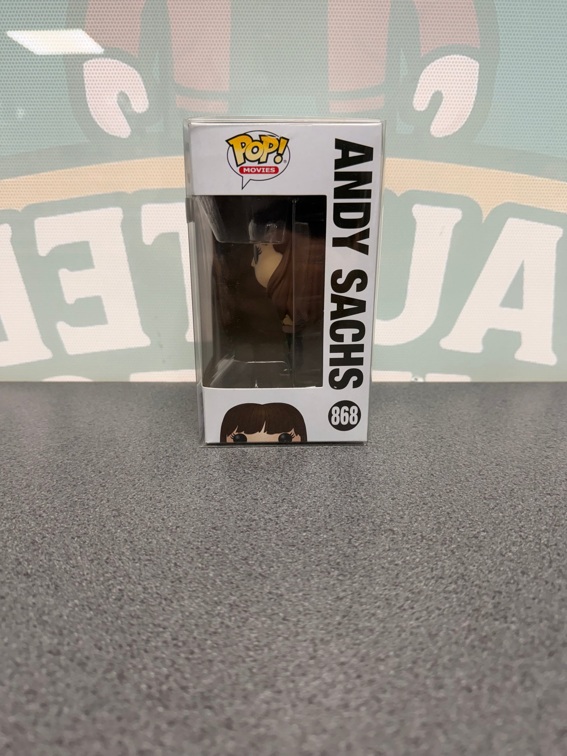 Andy Sachs Funko Pop! #868 – The Devil Wears Prada – window side of box