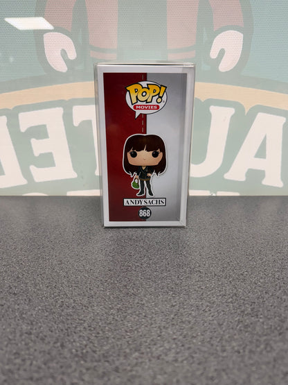 Andy Sachs Funko Pop! #868 – The Devil Wears Prada – illustrated side of box