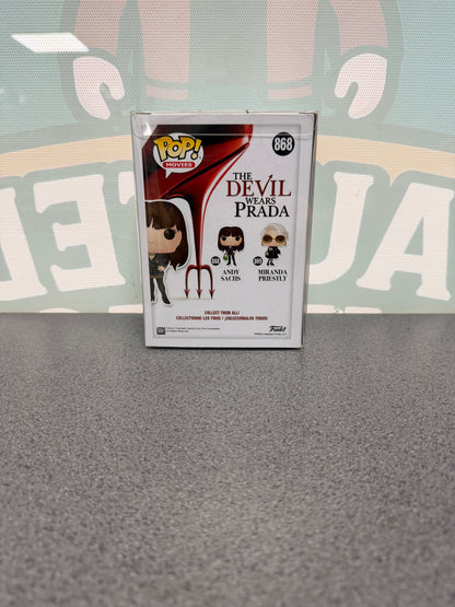 Andy Sachs Funko Pop! #868 – The Devil Wears Prada – back of box