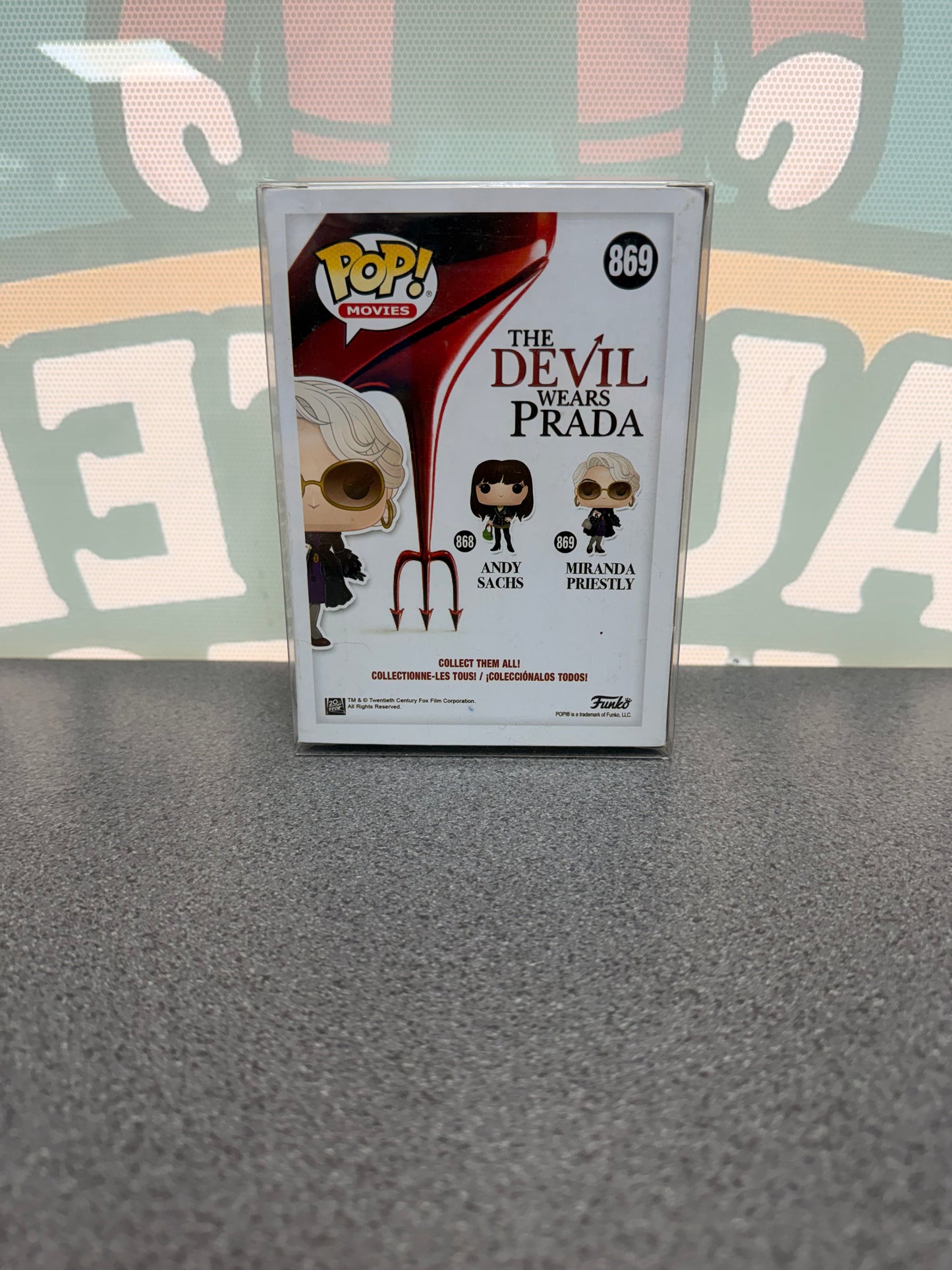Miranda Priestly Funko Pop! #869 – The Devil Wears Prada – back of box