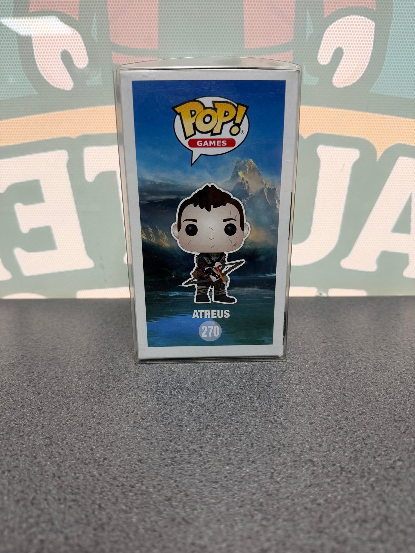Atreus Funko Pop! #270 – God of War – illustrated side of box