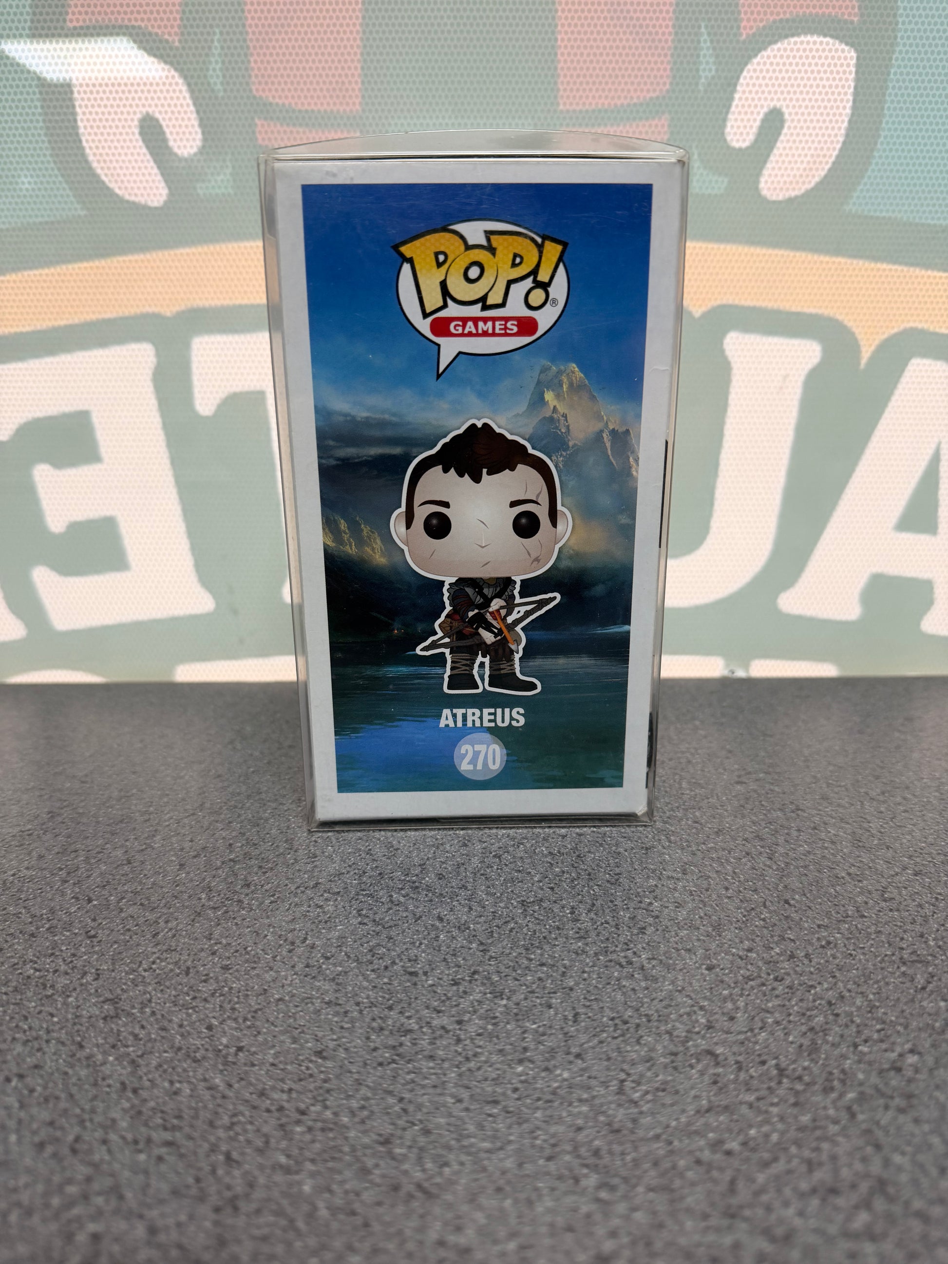 Atreus Funko Pop! #270 – God of War – illustrated side of box
