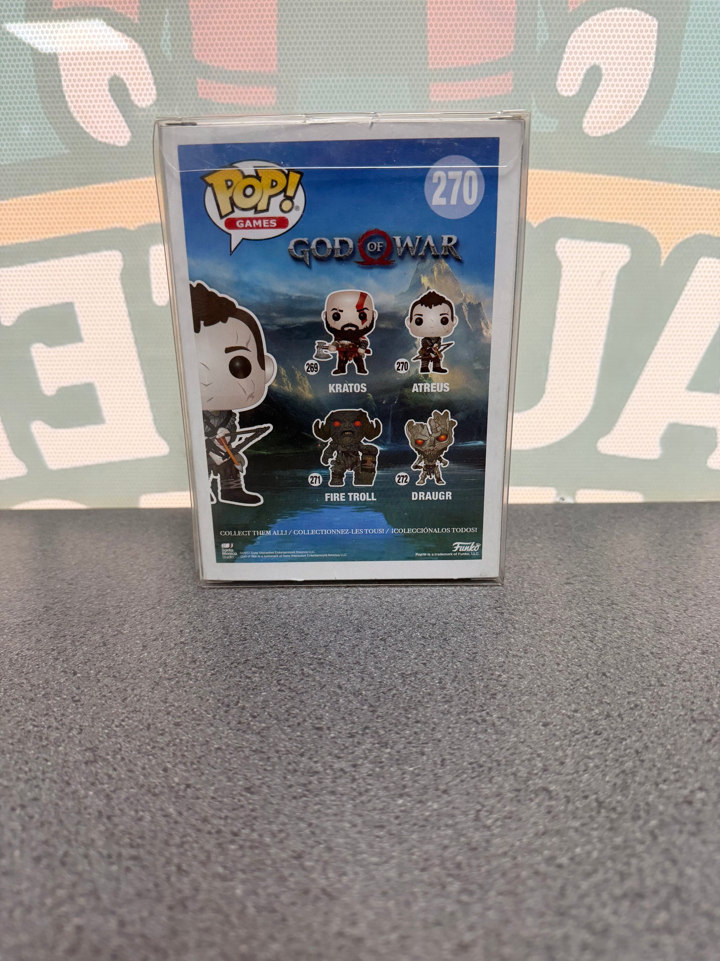 Atreus Funko Pop! #270 – God of War – back of box
