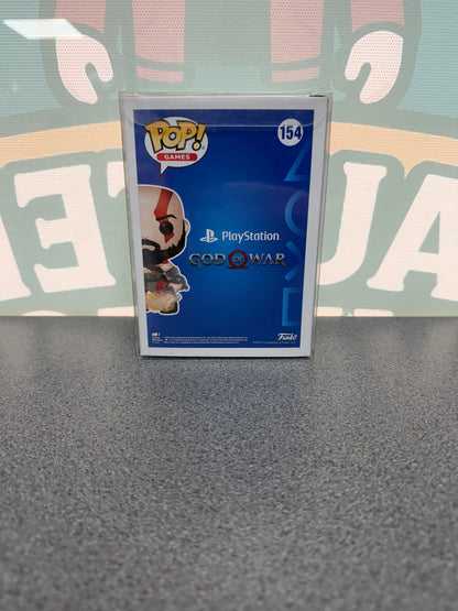 Kratos with the Blades of Chaos Funko Pop! #154 Glow in the Dark – Funko Club Exclusive – God of War – back of box