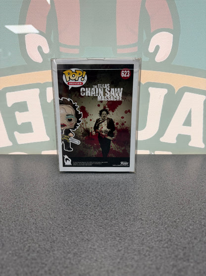 Leatherface (Pretty Woman Mask) Funko Pop! #623 Hot Topic Exclusive – The Texas Chainsaw Massacre – back of box