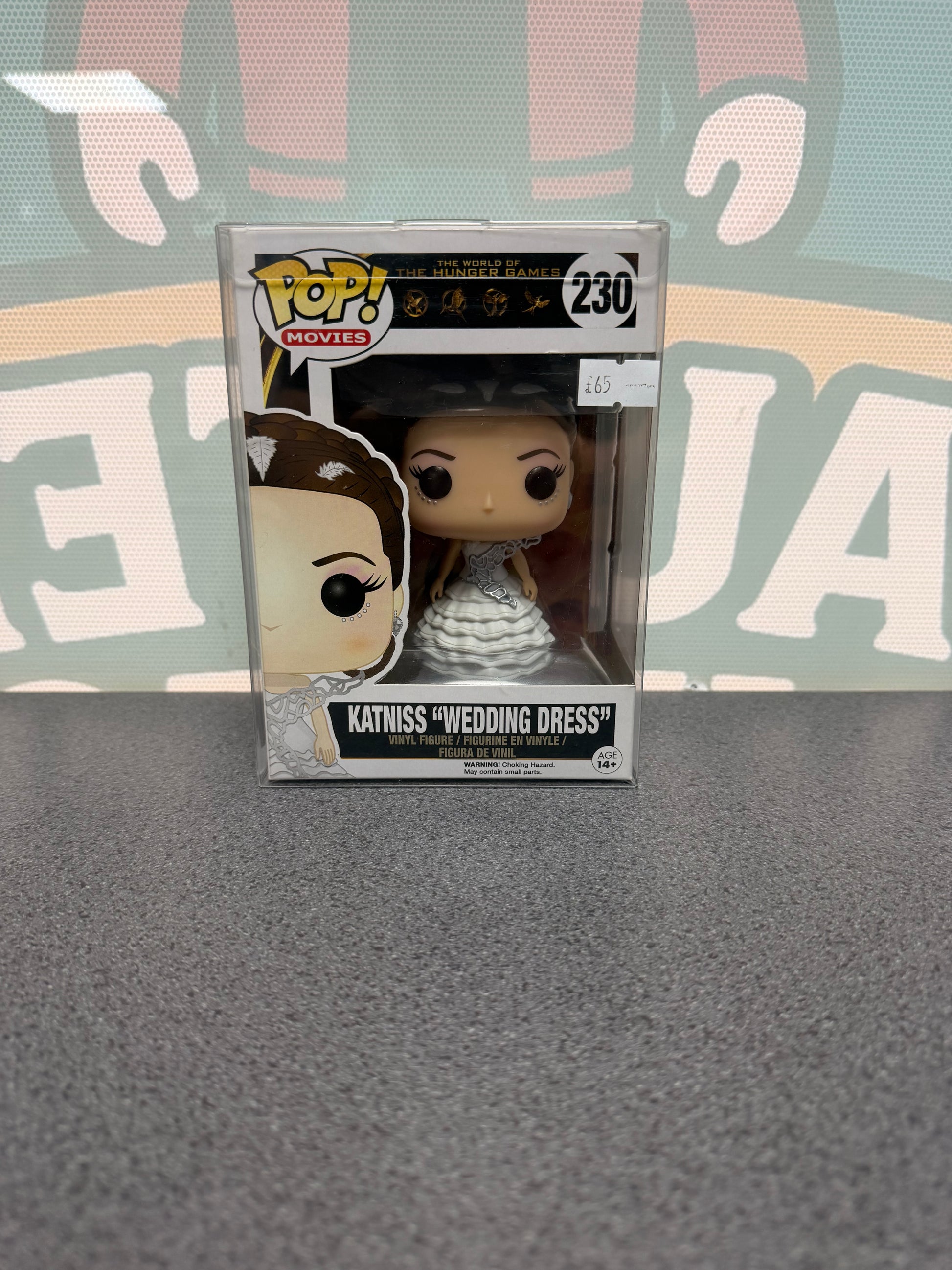 Katniss (Wedding Dress) Funko Pop! #230 – The Hunger Games – front of box