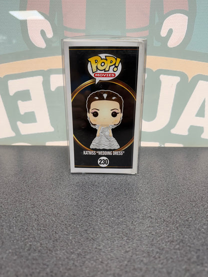Katniss (Wedding Dress) Funko Pop! #230 – The Hunger Games – illustrated side of box