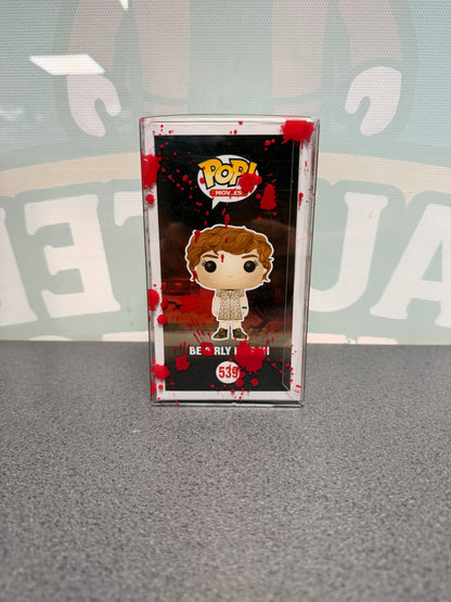 Beverly Marsh Funko Pop! #539 Bloody Chase – IT – illustrated side of box in red-splatter protector