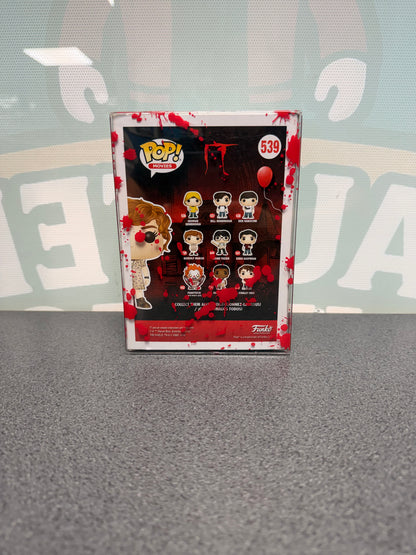 Beverly Marsh Funko Pop! #539 Bloody Chase – IT – back of box in red-splatter protector