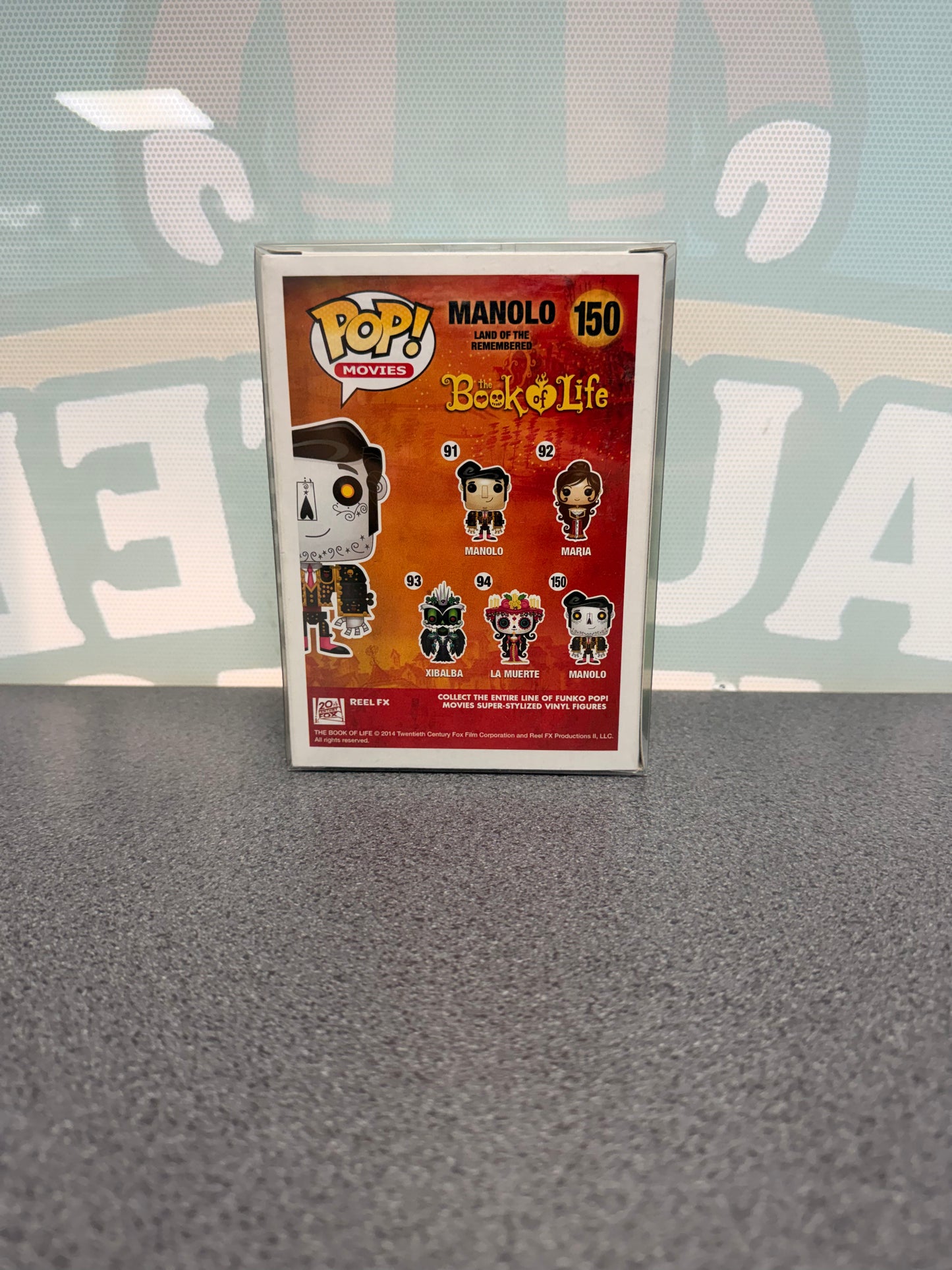 Manolo (Land of the Remembered) Funko Pop! #150 – The Book of Life – back of box