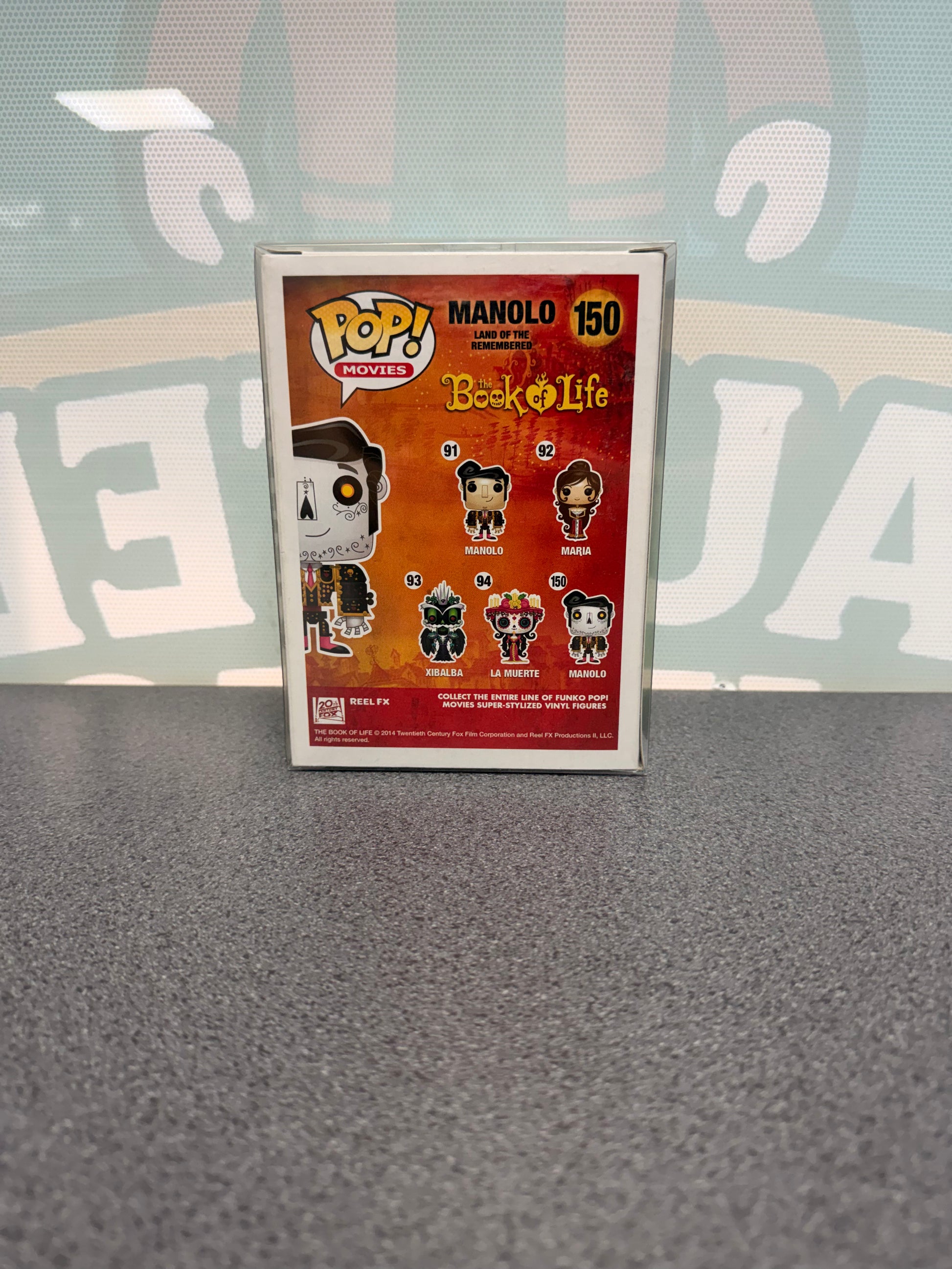 Manolo (Land of the Remembered) Funko Pop! #150 – The Book of Life – back of box