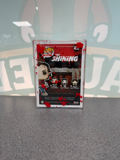 Jack Torrance Funko Pop! #456 Frozen Chase – The Shining – back of box in red-splatter protector