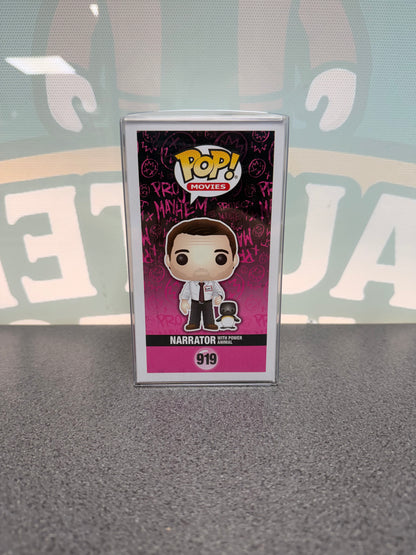 Narrator with Power Animal Funko Pop! #919 Chase – Fight Club – illustrated side of box
