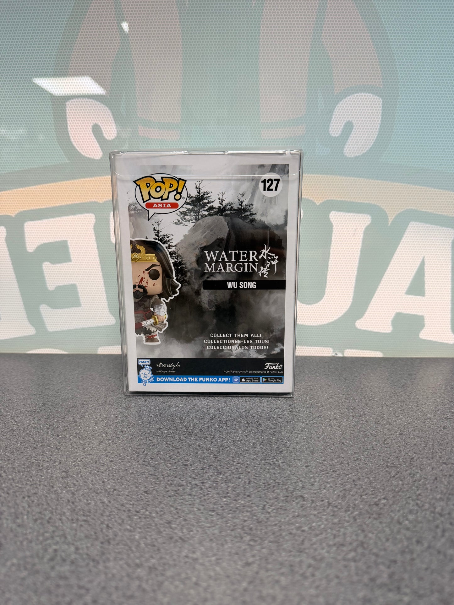 Wu Song Funko Pop! #127 Bloody Chase – 2022 Summer Convention – Water Margin – back of box