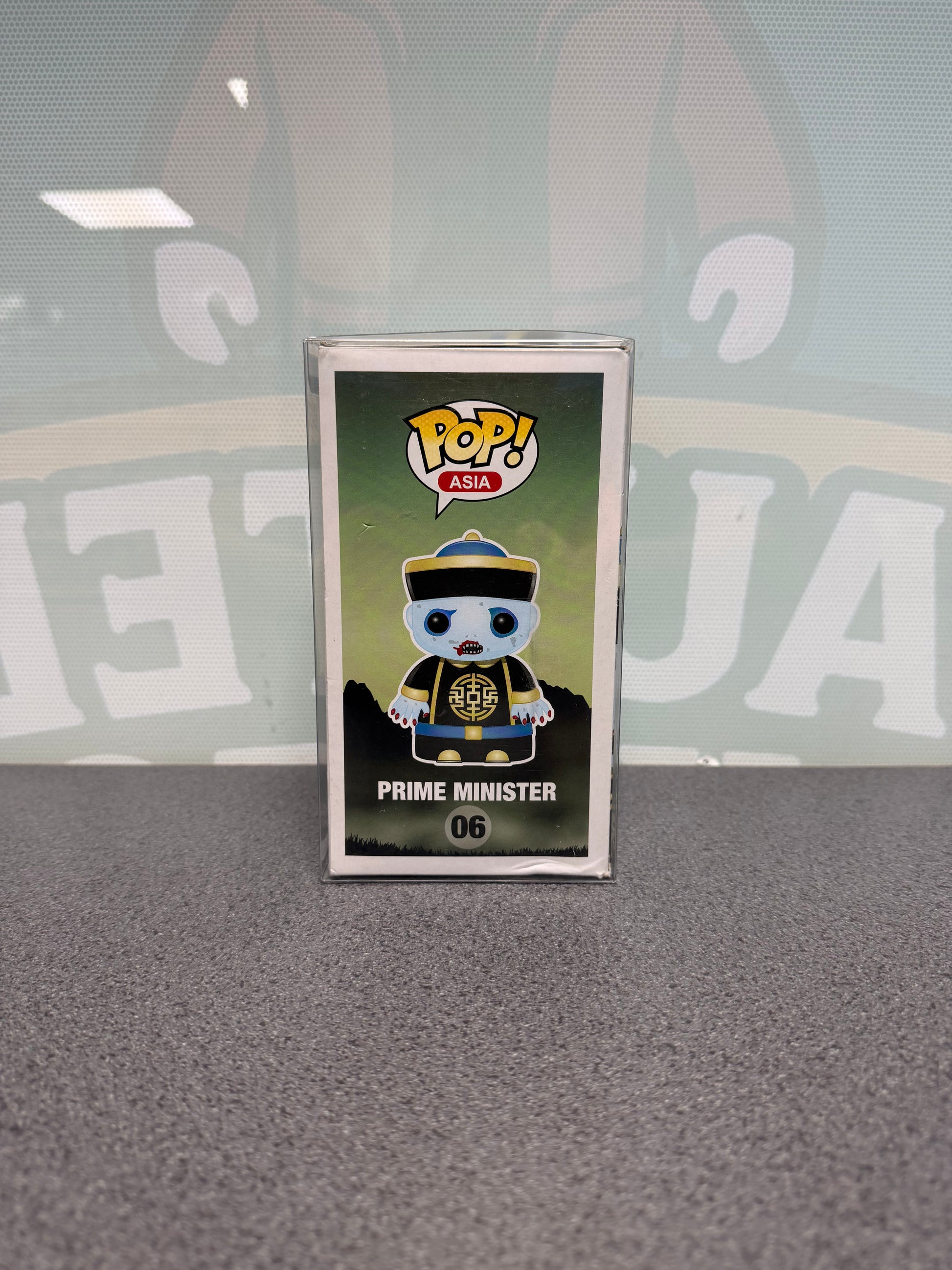 Prime Minister Funko Pop! #06 – Jiang Shi Hopping Ghosts – illustrated side of box