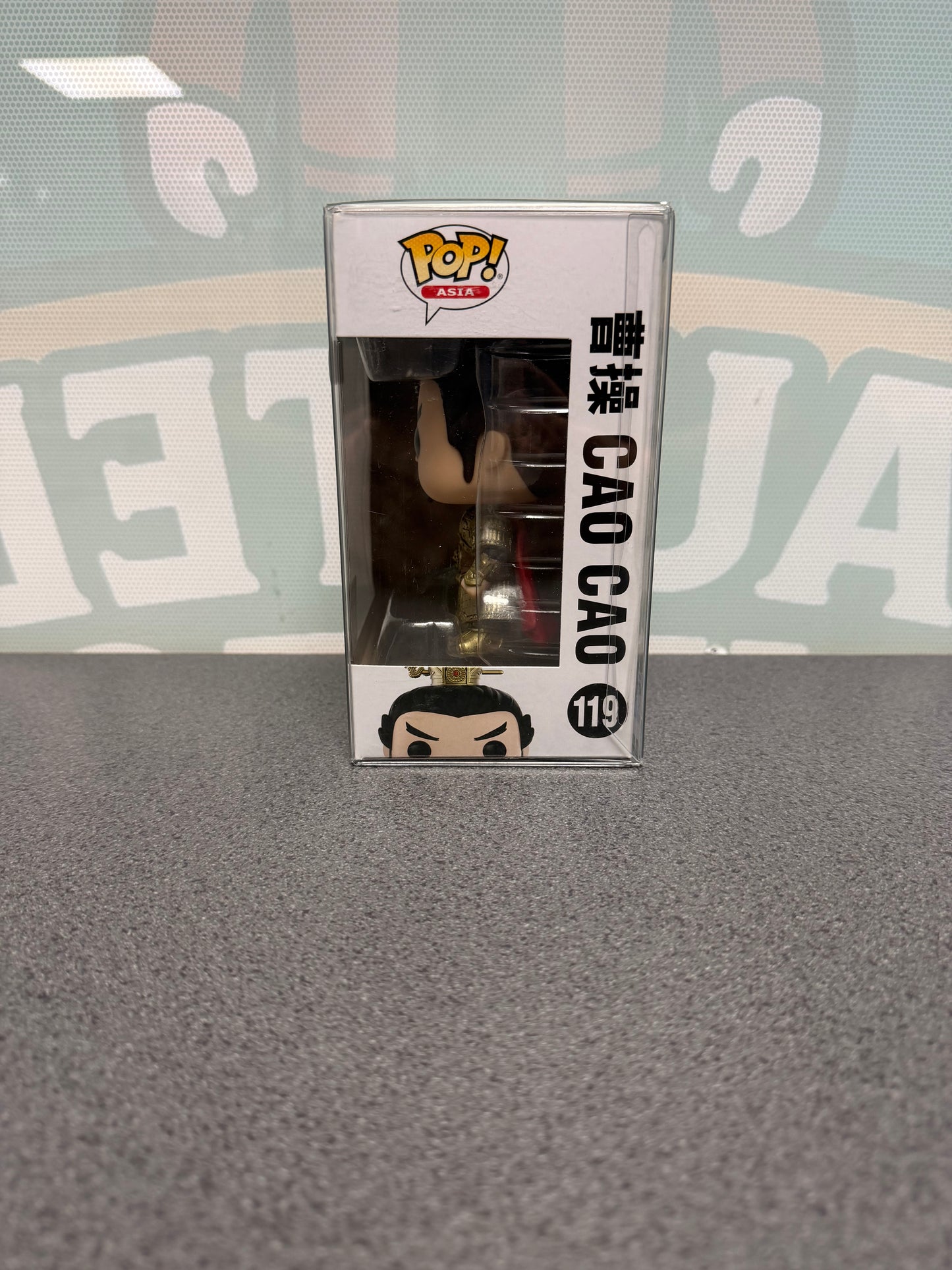Cao Cao Funko Pop! #119 2021 Limited Edition – Three Kingdoms – window side of box