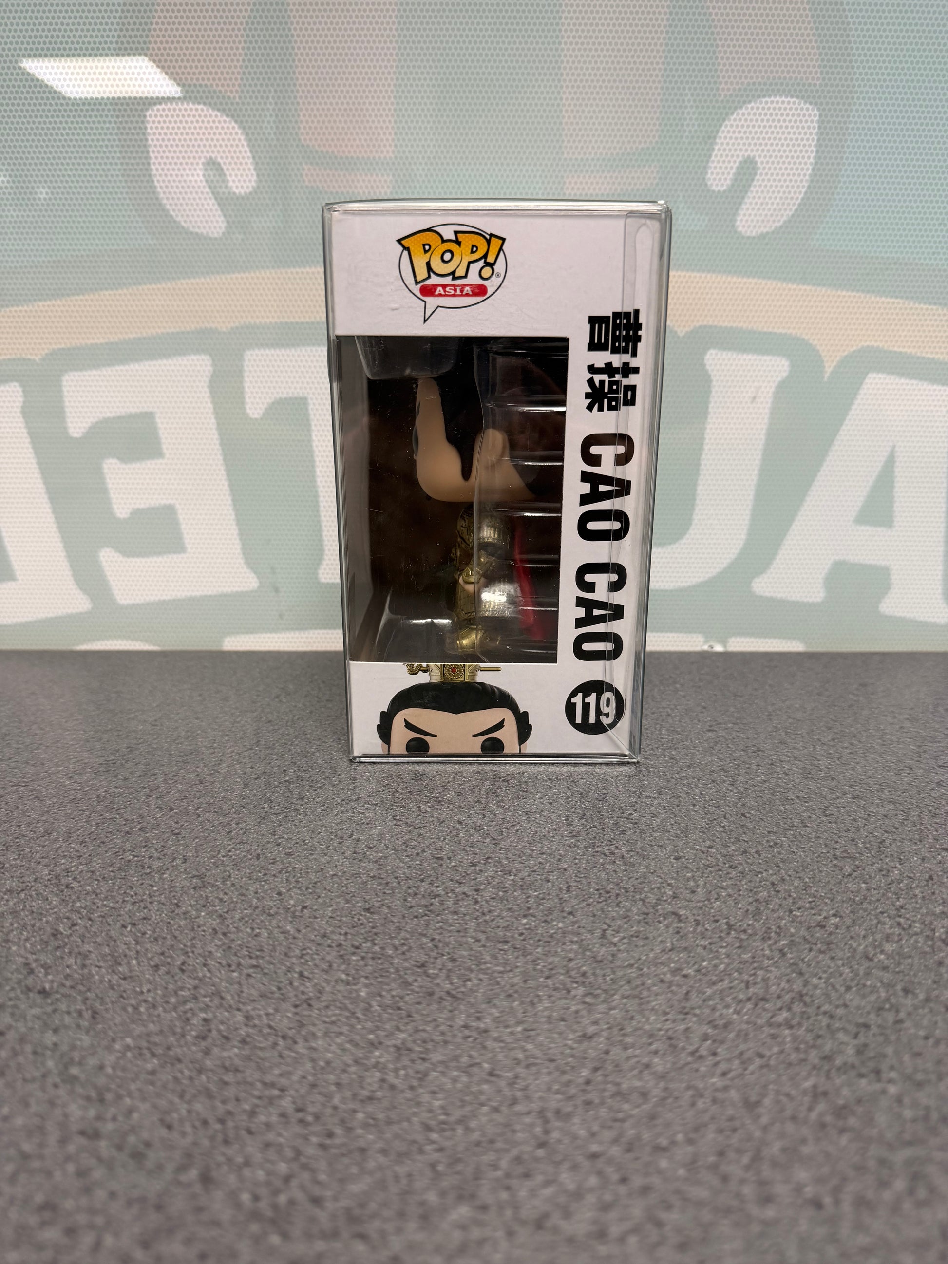 Cao Cao Funko Pop! #119 2021 Limited Edition – Three Kingdoms – window side of box