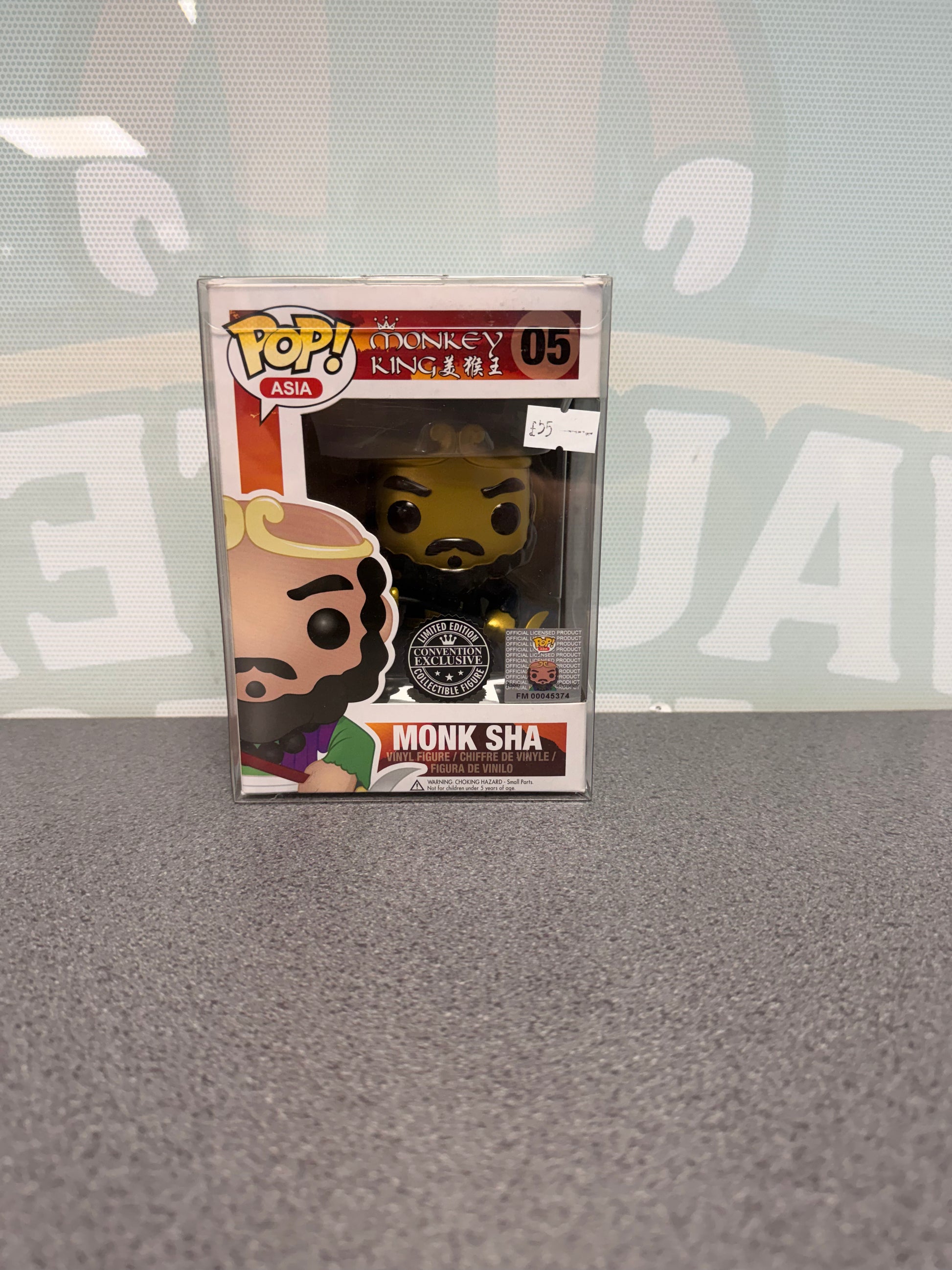 Monk Sha Funko Pop! #05 Convention Exclusive – Monkey King – front of box