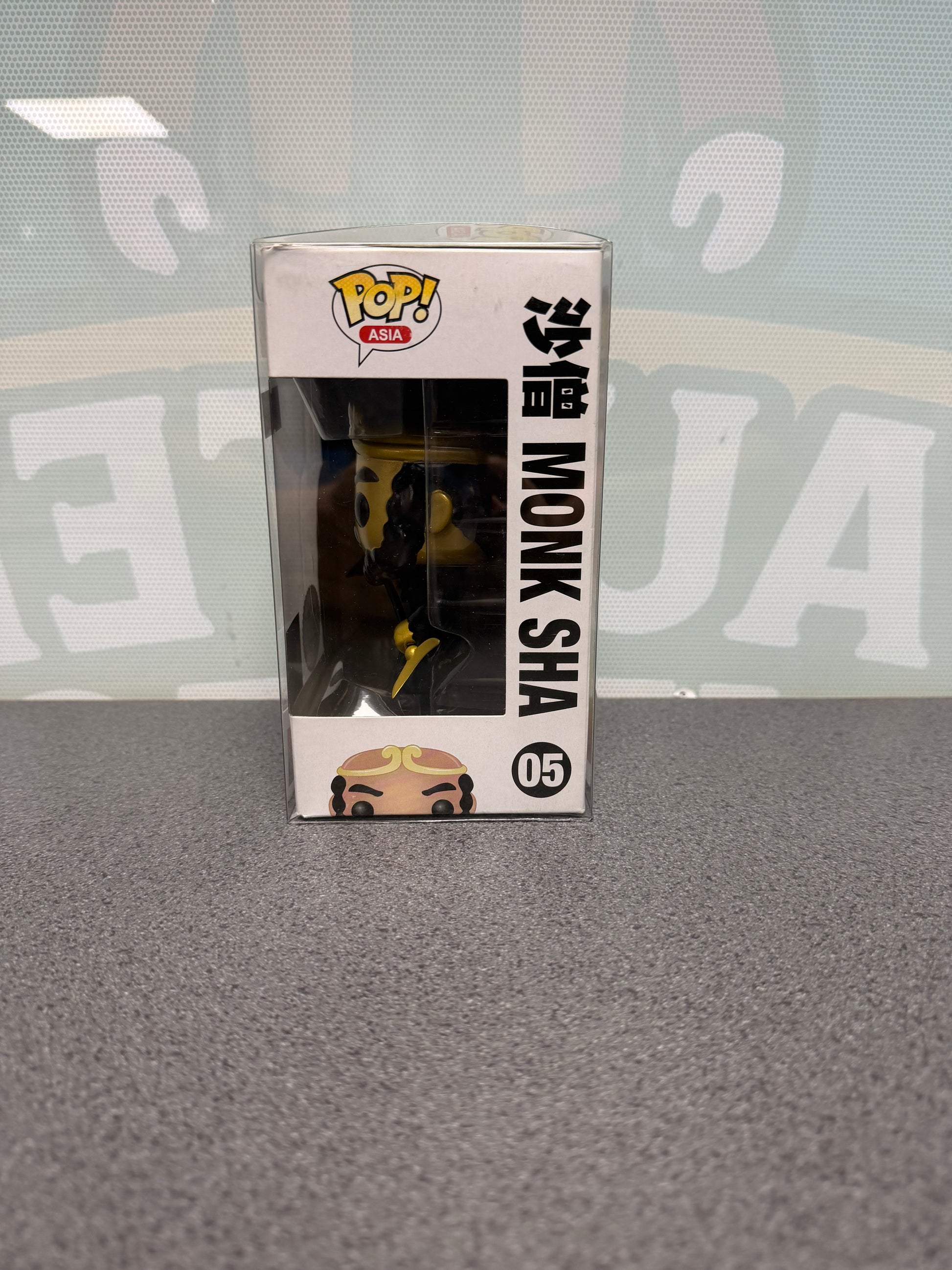 Monk Sha Funko Pop! #05 Convention Exclusive – Monkey King – window side of box