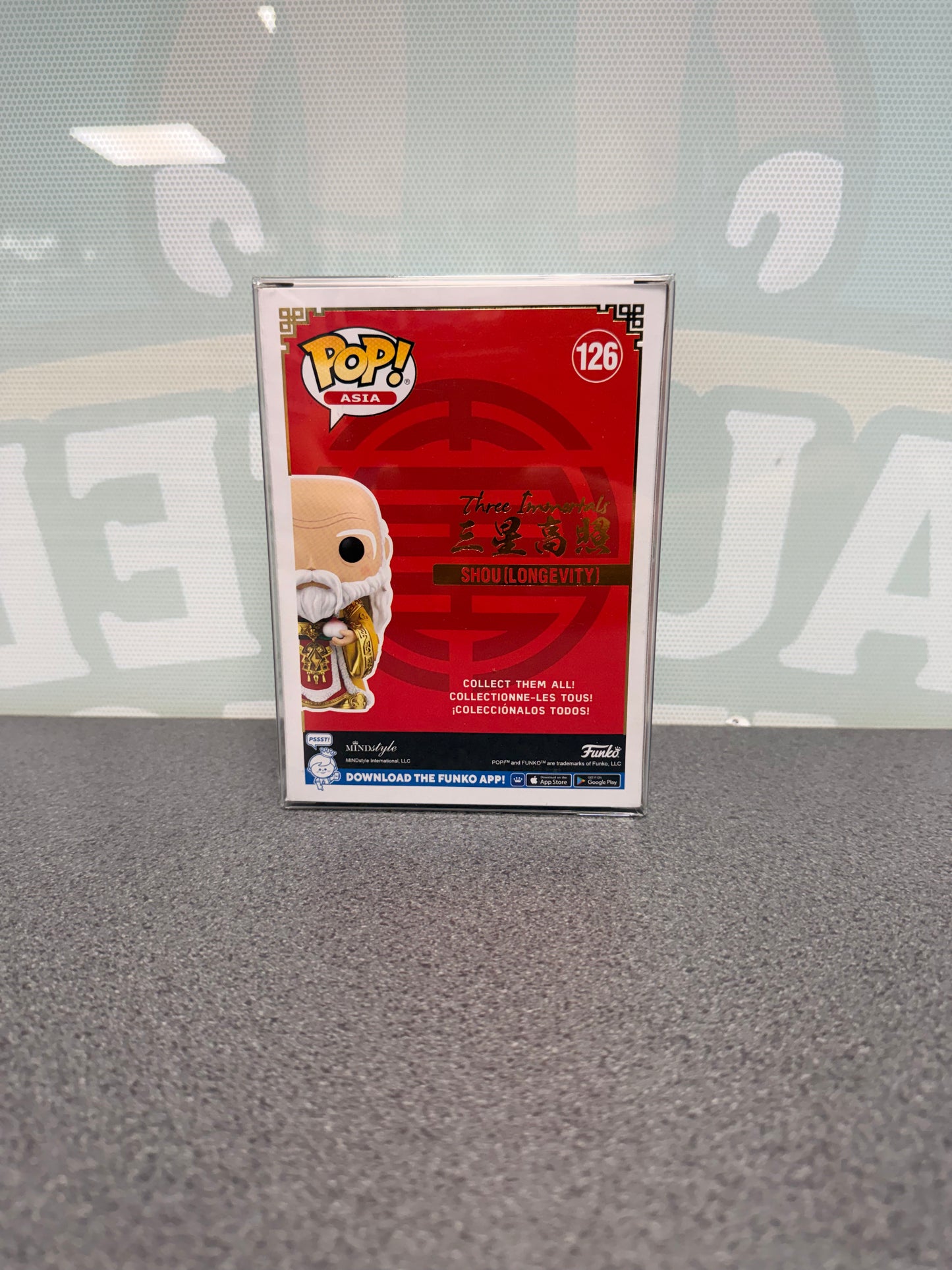 Shou (Longevity) Funko Pop! #126 – Three Immortals – back of box