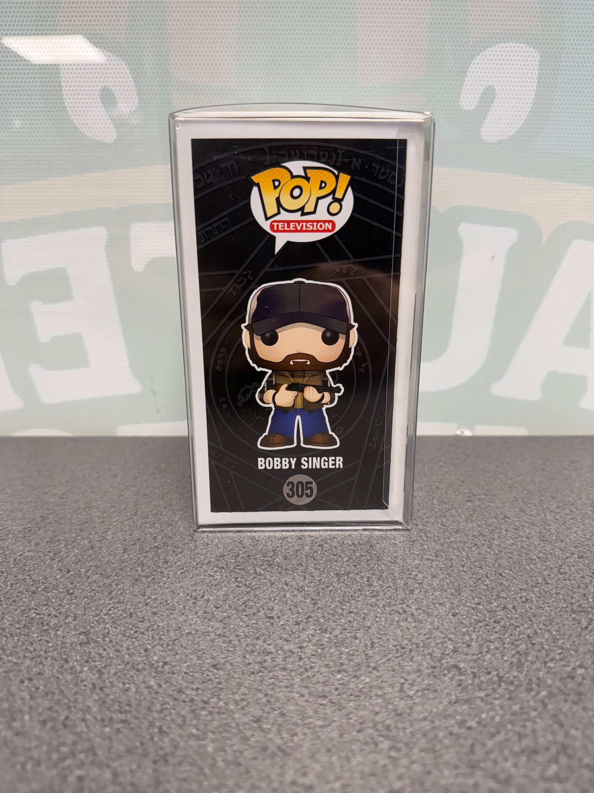 Bobby Singer Funko Pop! #305 – Supernatural – illustrated side of box