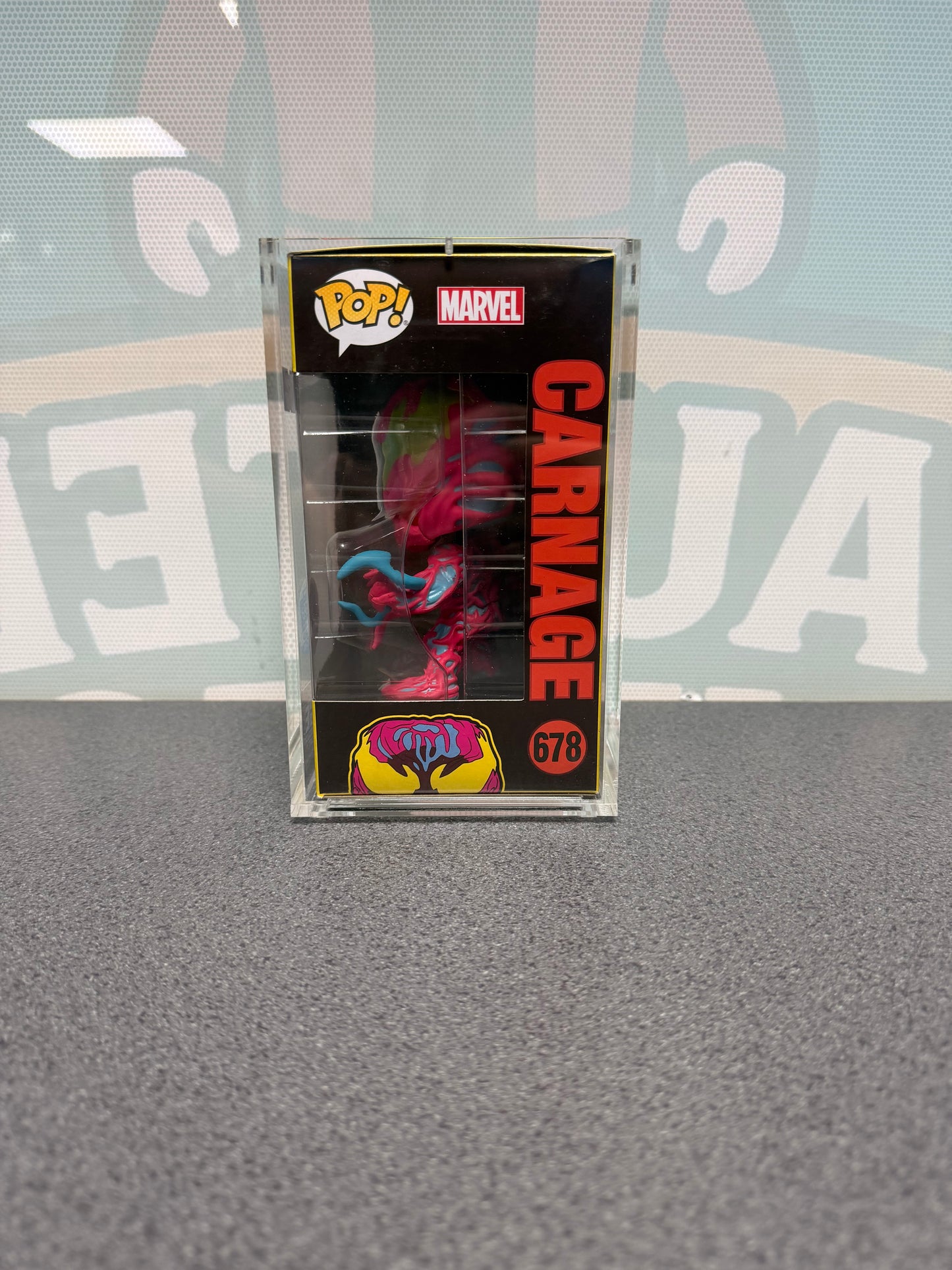 Carnage #678 Funko Pop! Marvel – Black Light – Funko Shop Exclusive