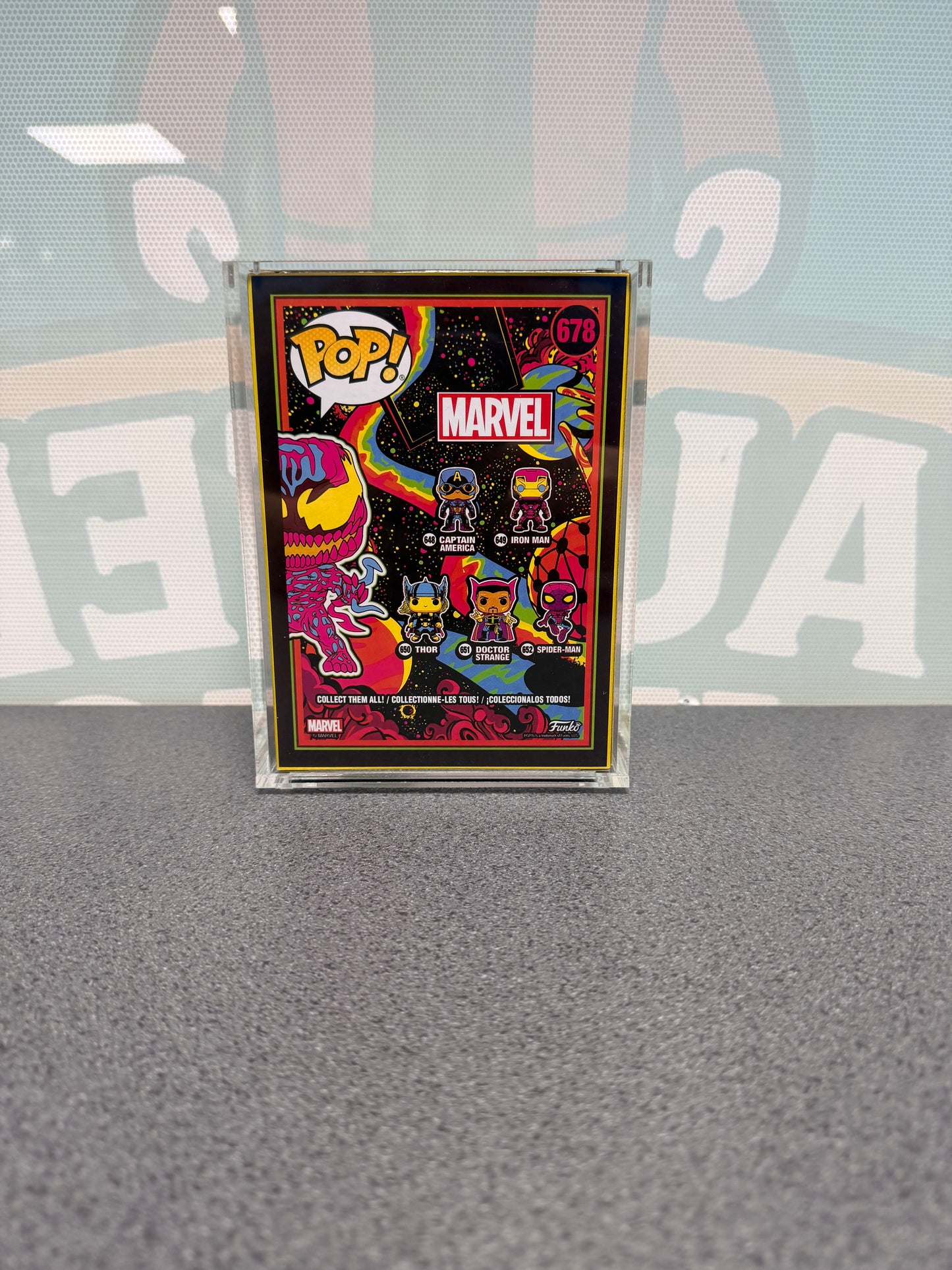 Carnage #678 Funko Pop! Marvel – Black Light – Funko Shop Exclusive