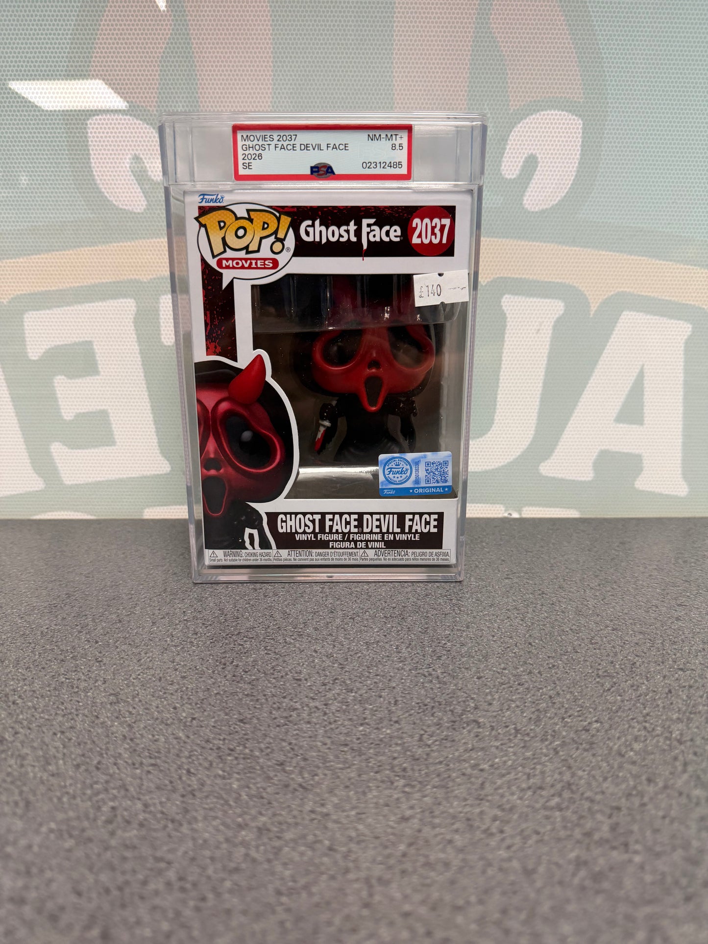 Ghost Face Devil Face #2037 Funko Pop! Movies – PSA 8.5