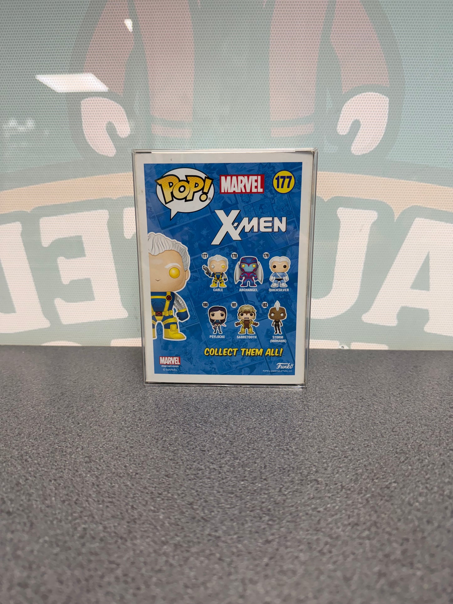 Cable #177 Funko Pop! from Marvel X-Men – back of box