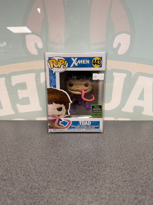 Toad #443 2020 Spring Convention Funko Pop! from Marvel X-Men – front of box and figure