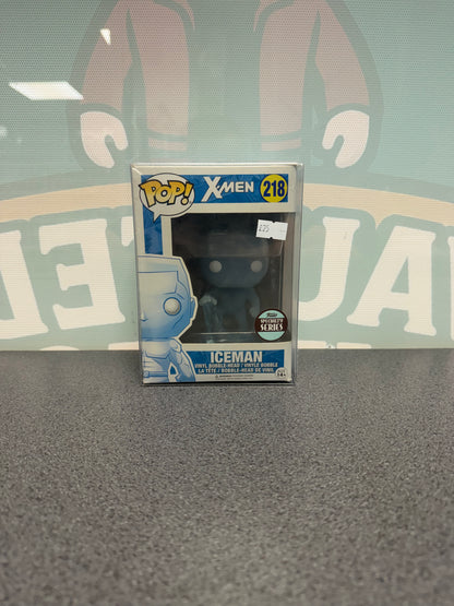 Iceman #218 Specialty Series Funko Pop! from Marvel X-Men – front of box and figure
