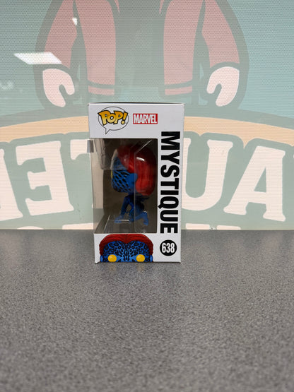 Mystique #638 Funko Pop! from Marvel X-Men – window side of box