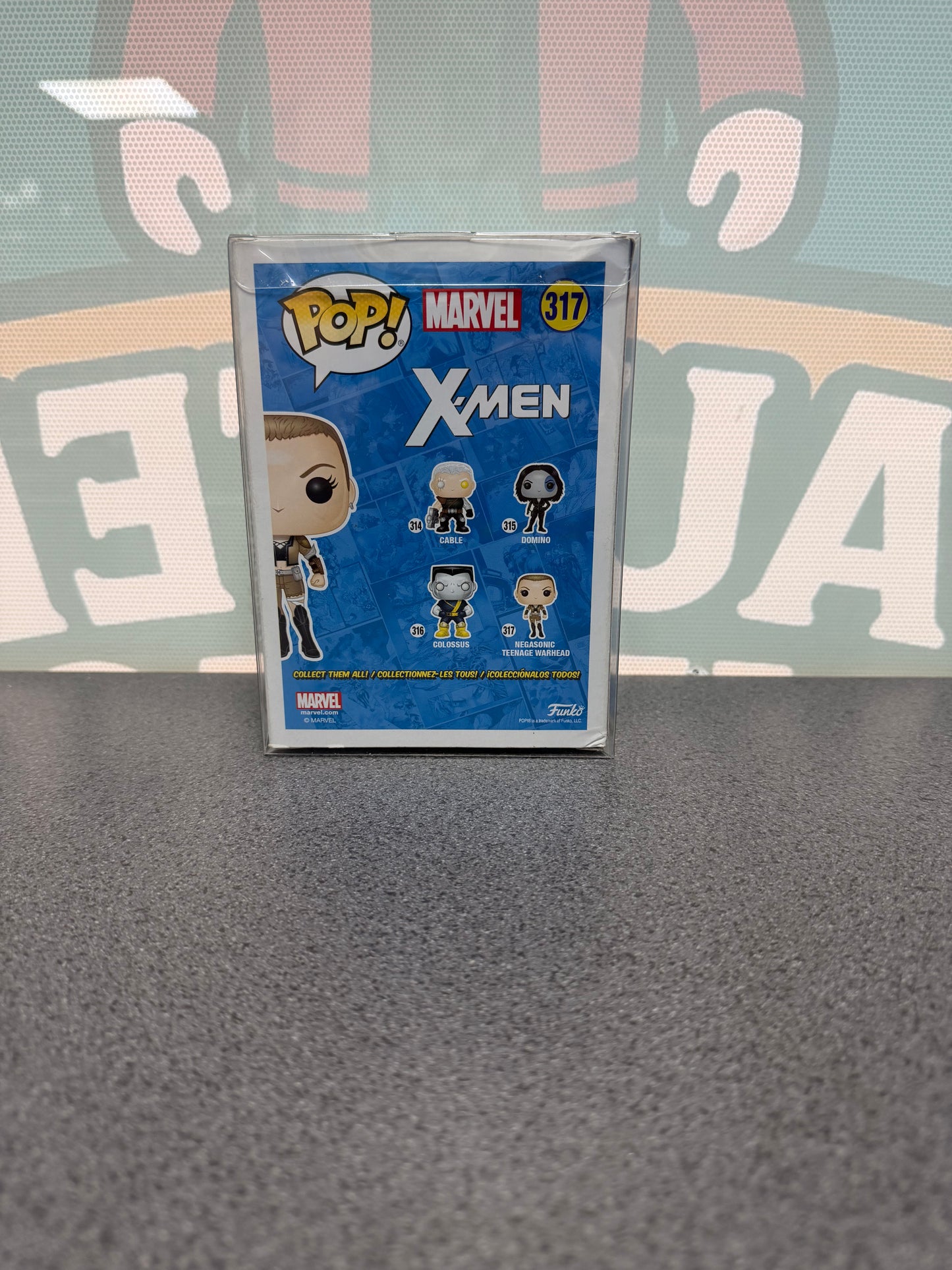 Negasonic Teenage Warhead #317 Funko Pop! from Marvel X-Men – back of box