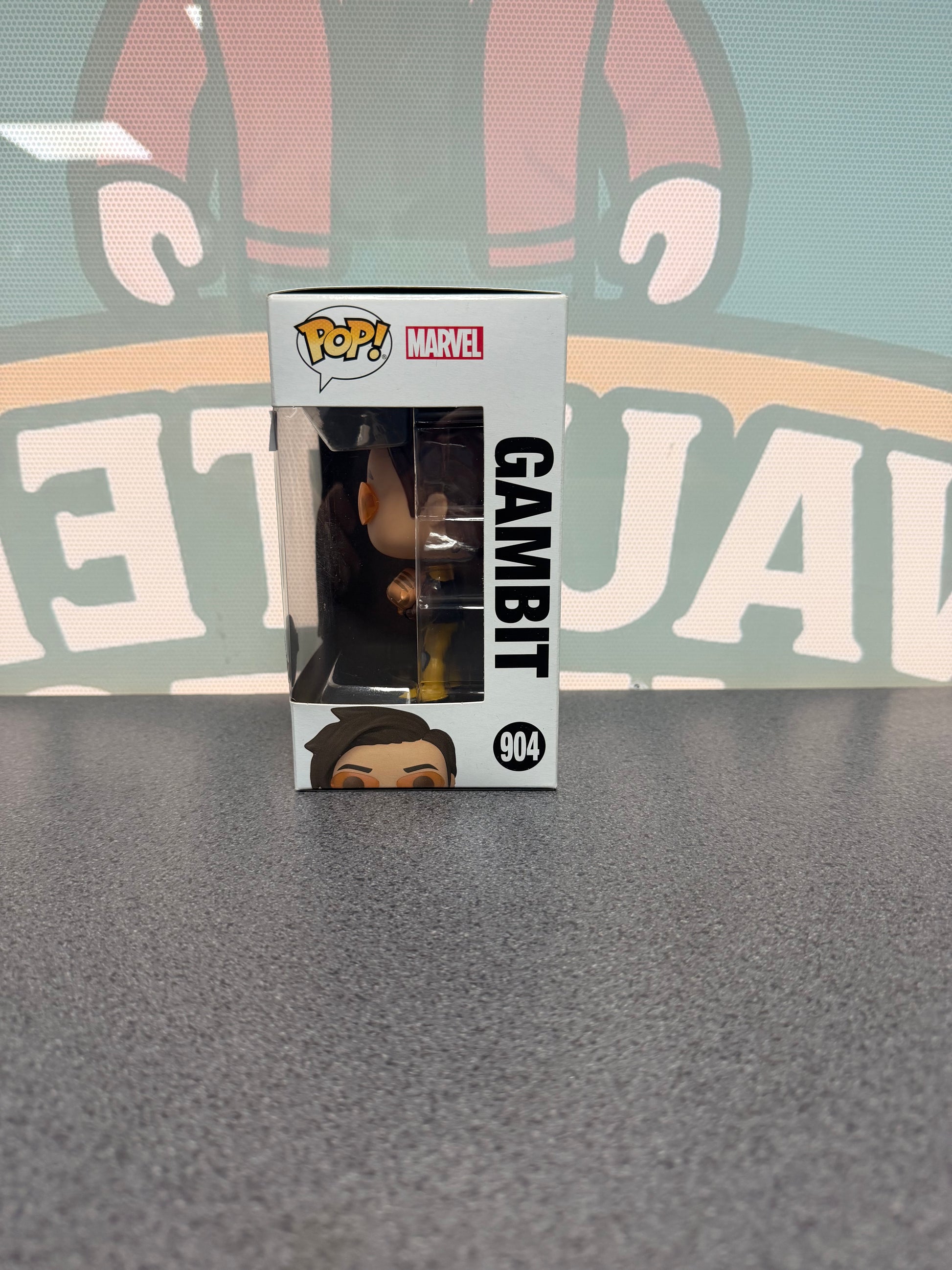 Gambit #904 Special Edition Funko Pop! from Marvel X-Men – window side of box