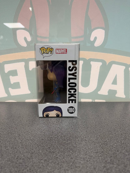 Psylocke #180 Funko Pop! from Marvel X-Men – window side of box