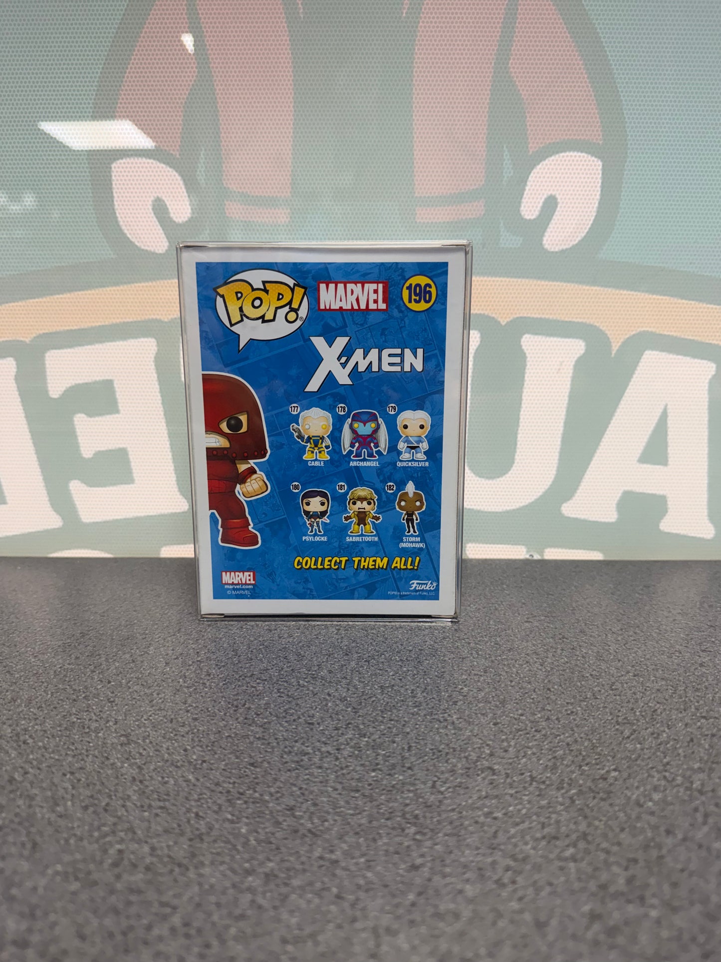 Juggernaut #196 Funko Pop! from Marvel X-Men – back of box