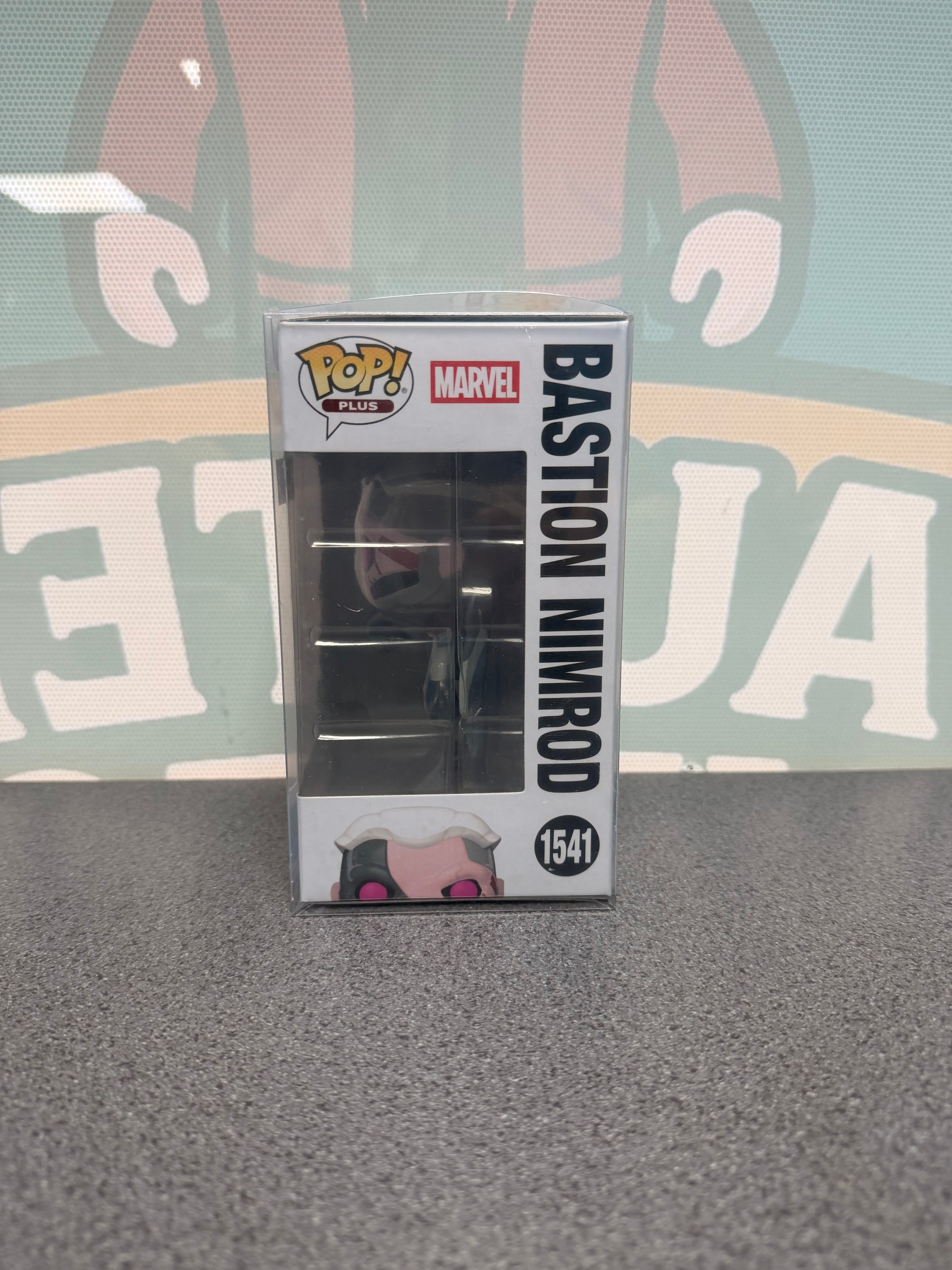 Bastion Nimrod #1541 Pop! Plus Funko Pop! from Marvel X-Men '97 – window side of box