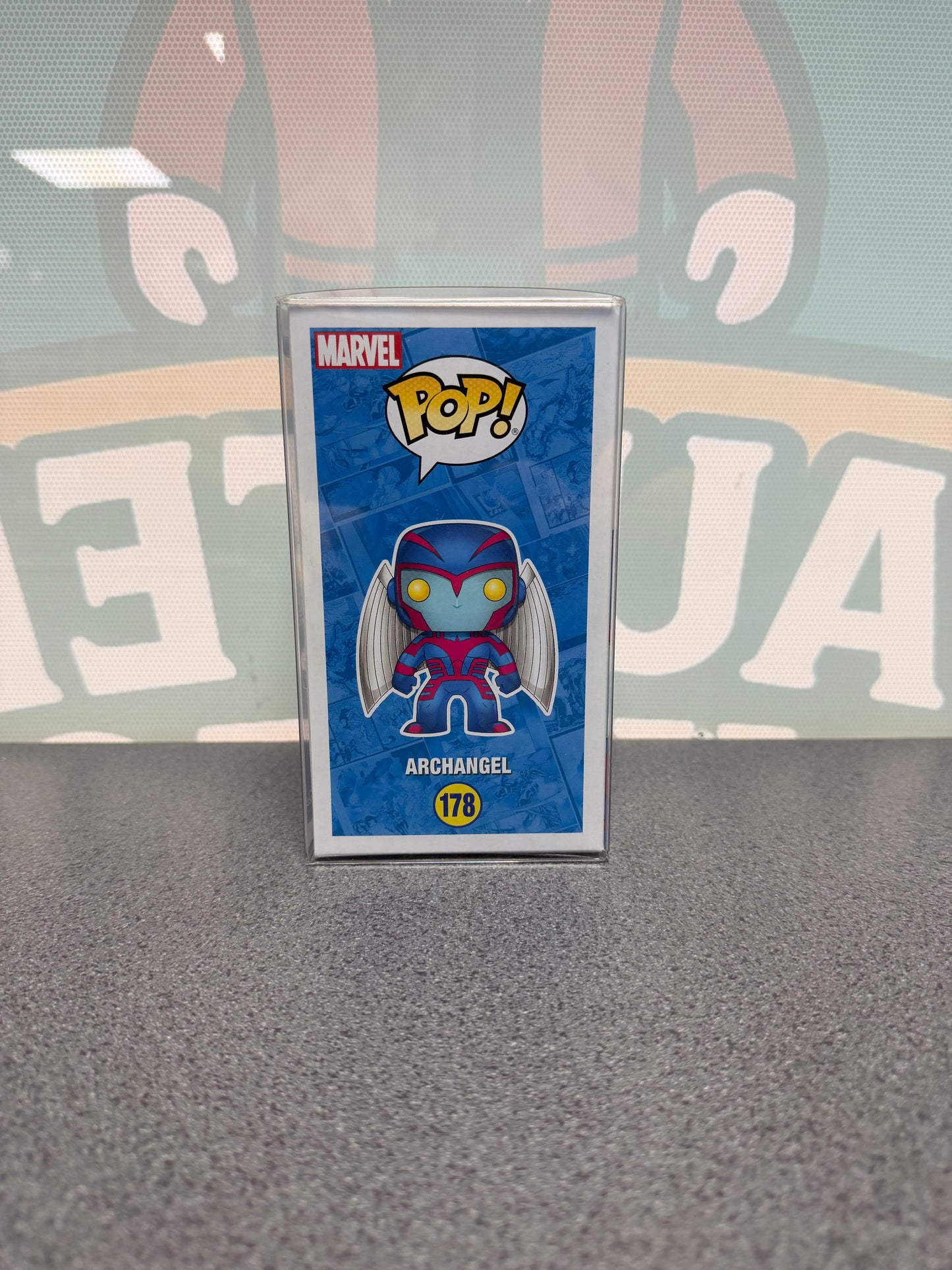 Archangel #178 Funko Pop! from Marvel X-Men – other side of box