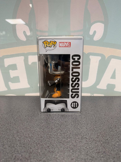 Colossus #411 Funko Pop! from Marvel X-Men – window side of box