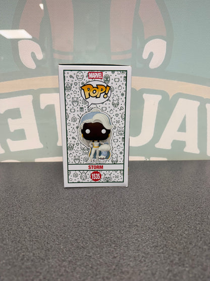 Storm with Snowman #1535 Holiday Funko Pop! from Marvel X-Men – other side of box