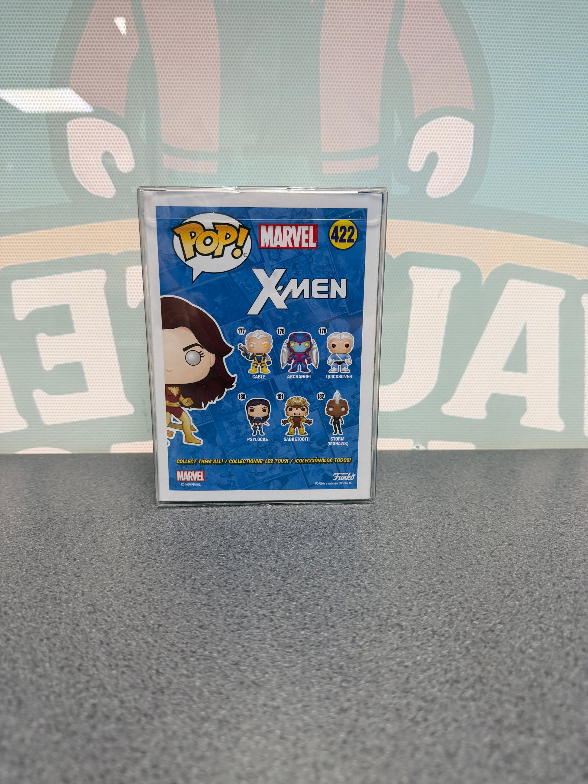 Dark Phoenix #422 2019 Fall Convention Funko Pop! from Marvel X-Men – back of box