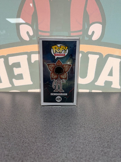 Demogorgon Chase Funko Pop! #428 from Stranger Things – illustrated side of box