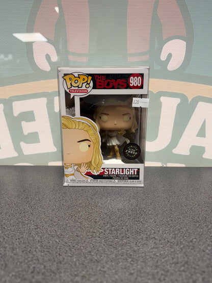 Starlight Glow Chase Funko Pop! #980 from The Boys – front of box and figure