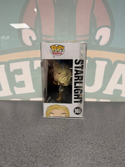 Starlight Glow Chase Funko Pop! #980 from The Boys – window side of box